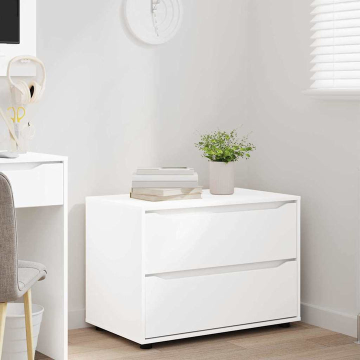Opbevaringsskab Hvid 80 x 48 x 57 cm Konstrueret træ