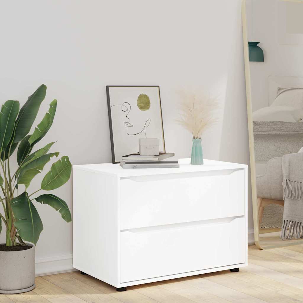 Opbevaringsskab Hvid 80 x 48 x 57 cm Konstrueret træ