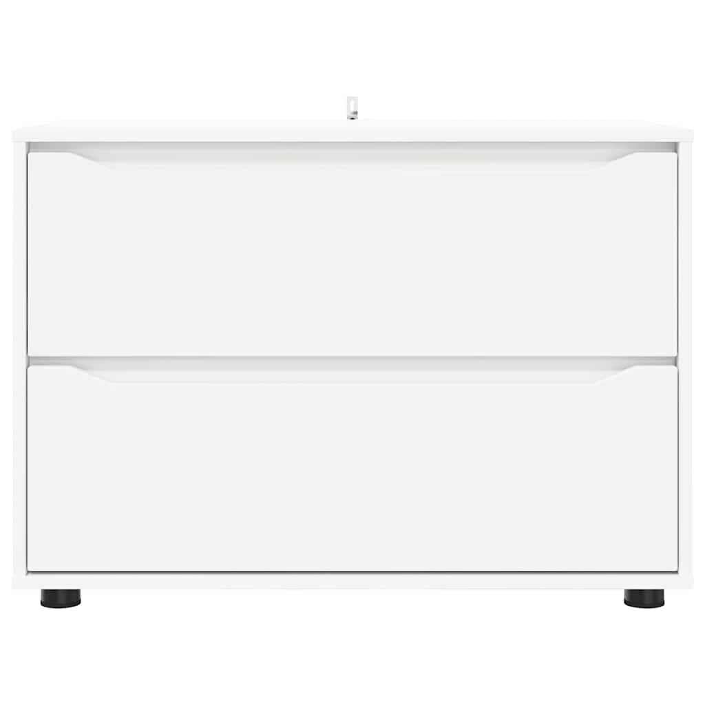 Opbevaringsskab Hvid 80 x 48 x 57 cm Konstrueret træ