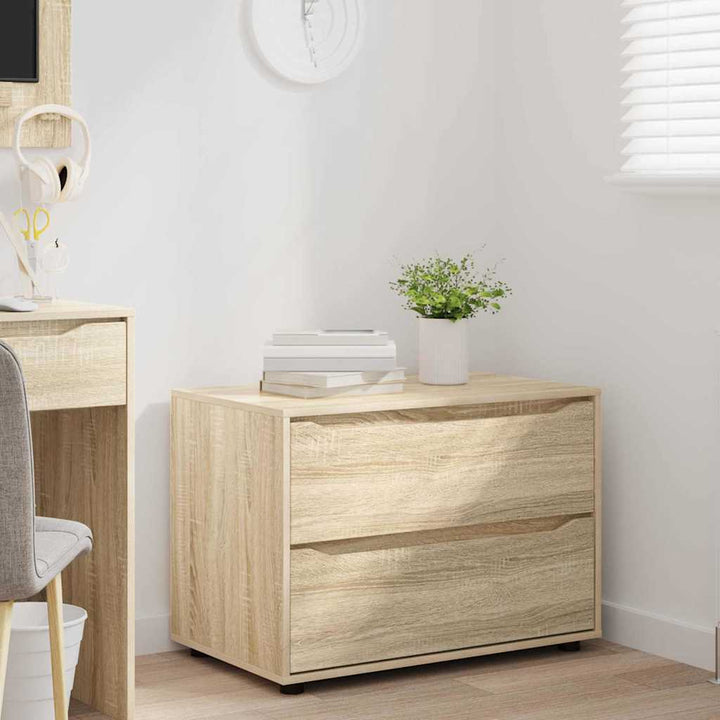 Opbevaringsskab Sonoma eg 80 x 48 x 57 cm Konstrueret træ