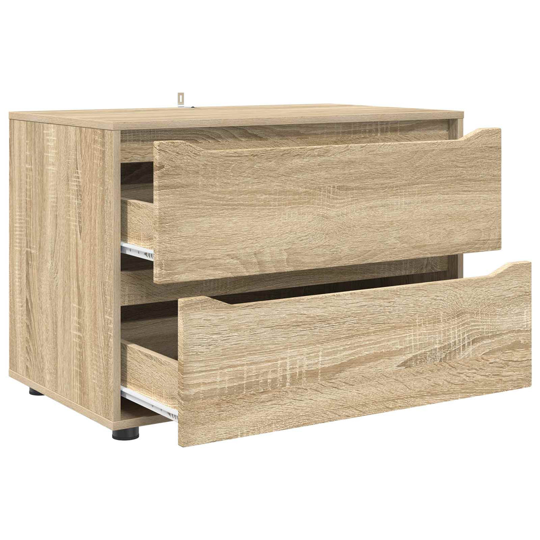 Opbevaringsskab Sonoma eg 80 x 48 x 57 cm Konstrueret træ