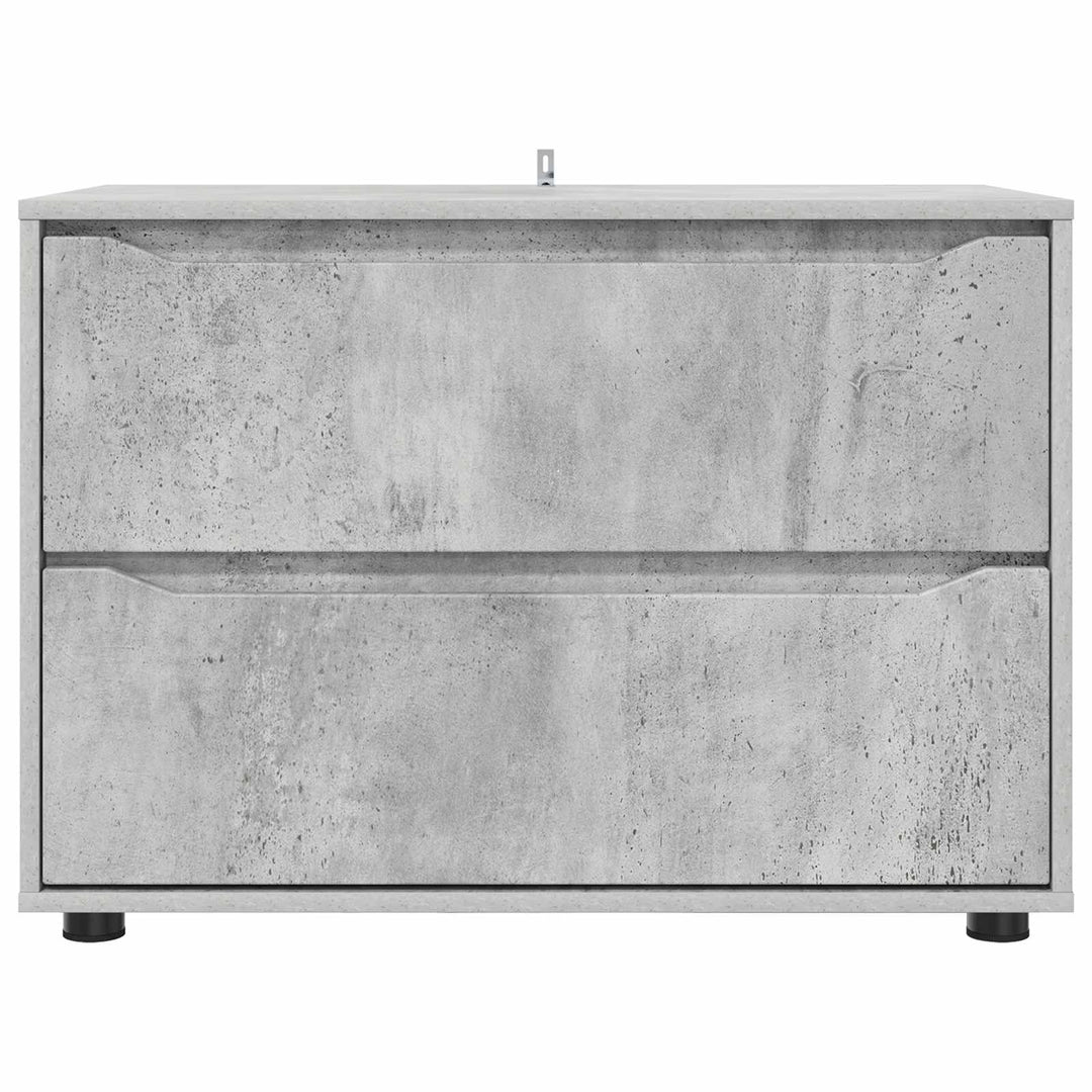 Opbevaringsskab Beton Grå 80 x 48 x 57 cm Konstrueret træ
