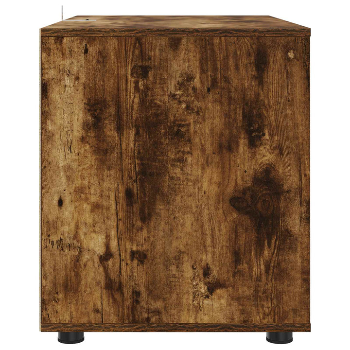 Opbevaringsskab 80 x 48 x 57 cm Konstrueret træ Røget eg