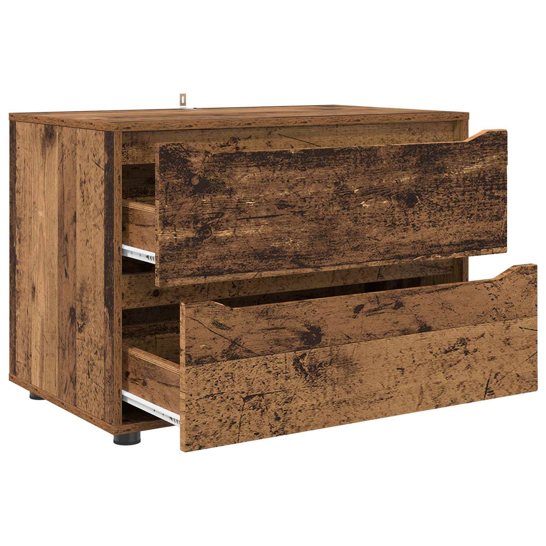 Opbevaringsskab Gammelt træ 80 x 48 x 57 cm Konstrueret træ
