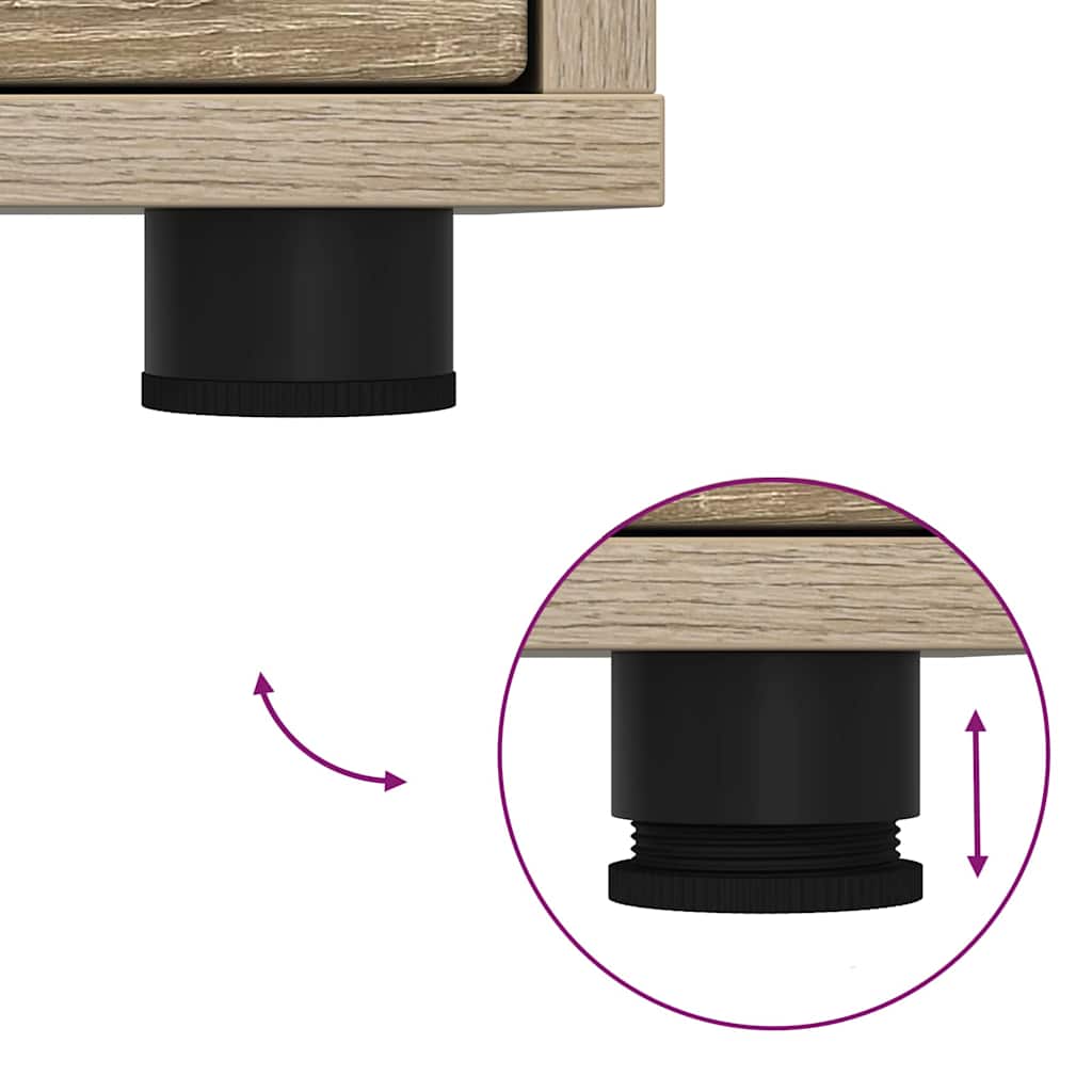 Opbevaringsskab Sonoma eg 60 x 48 x 57 cm Konstrueret træ