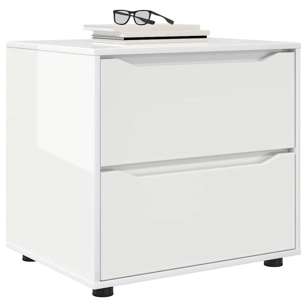 Opbevaringsskab Høj gloss hvid 60 x 48 x 57 cm Konstrueret træ