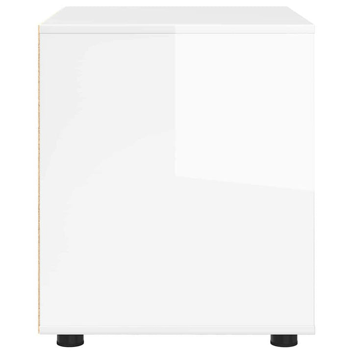 Opbevaringsskab Høj gloss hvid 60 x 48 x 57 cm Konstrueret træ