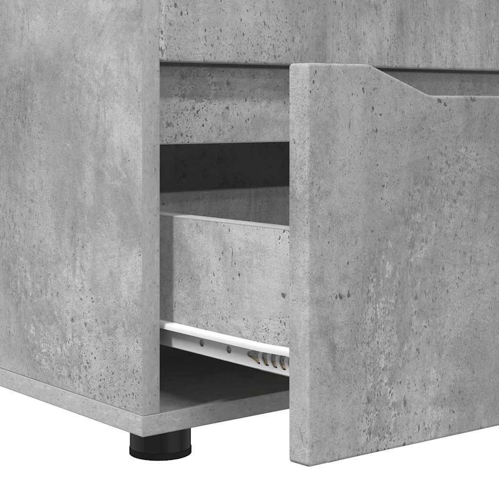 Opbevaringsskab Beton Grå 40 x 48 x 57 cm Konstrueret træ