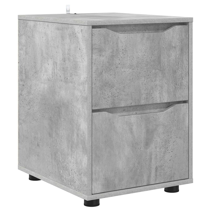 Opbevaringsskab Beton Grå 40 x 48 x 57 cm Konstrueret træ