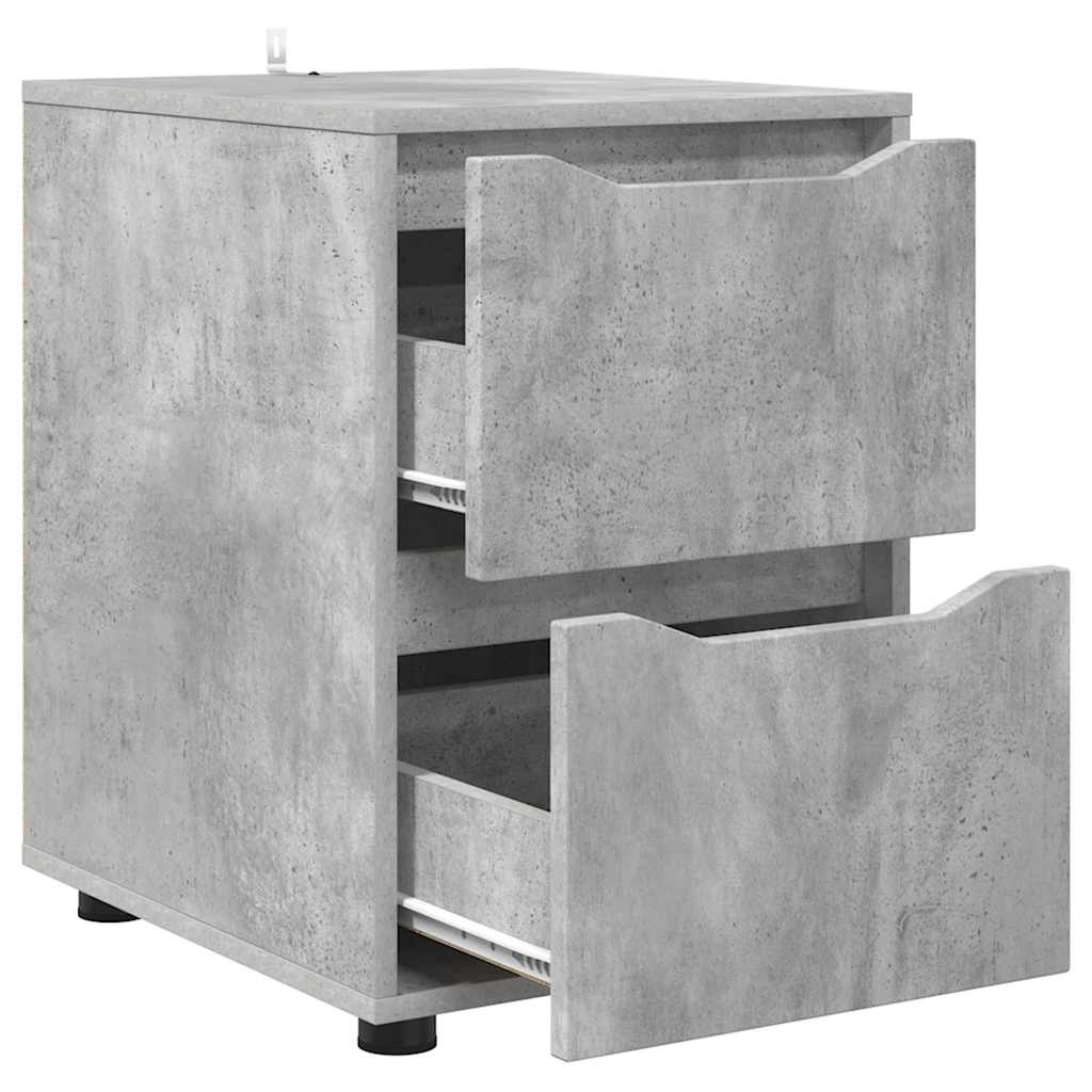 Opbevaringsskab Beton Grå 40 x 48 x 57 cm Konstrueret træ