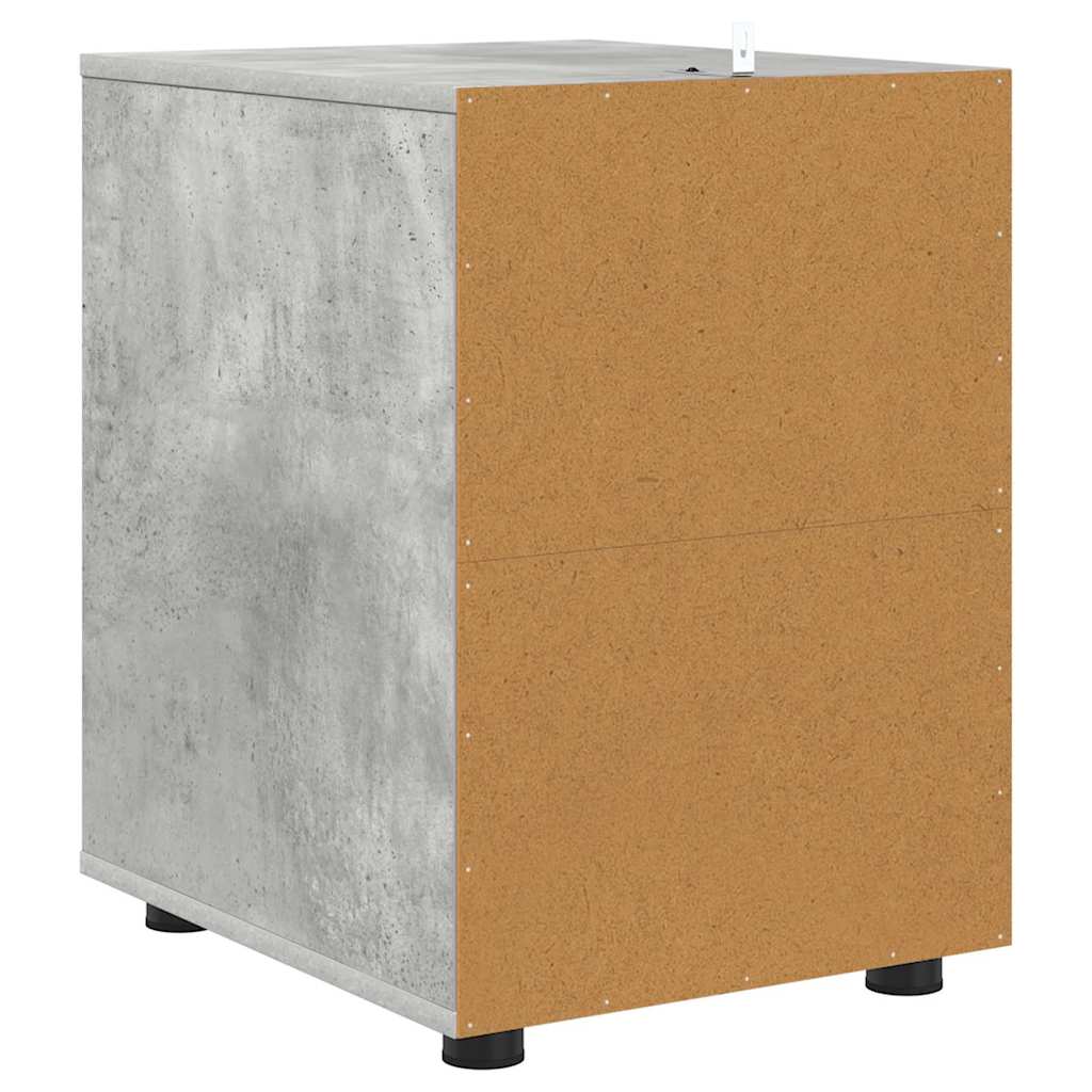 Opbevaringsskab Beton Grå 40 x 48 x 57 cm Konstrueret træ
