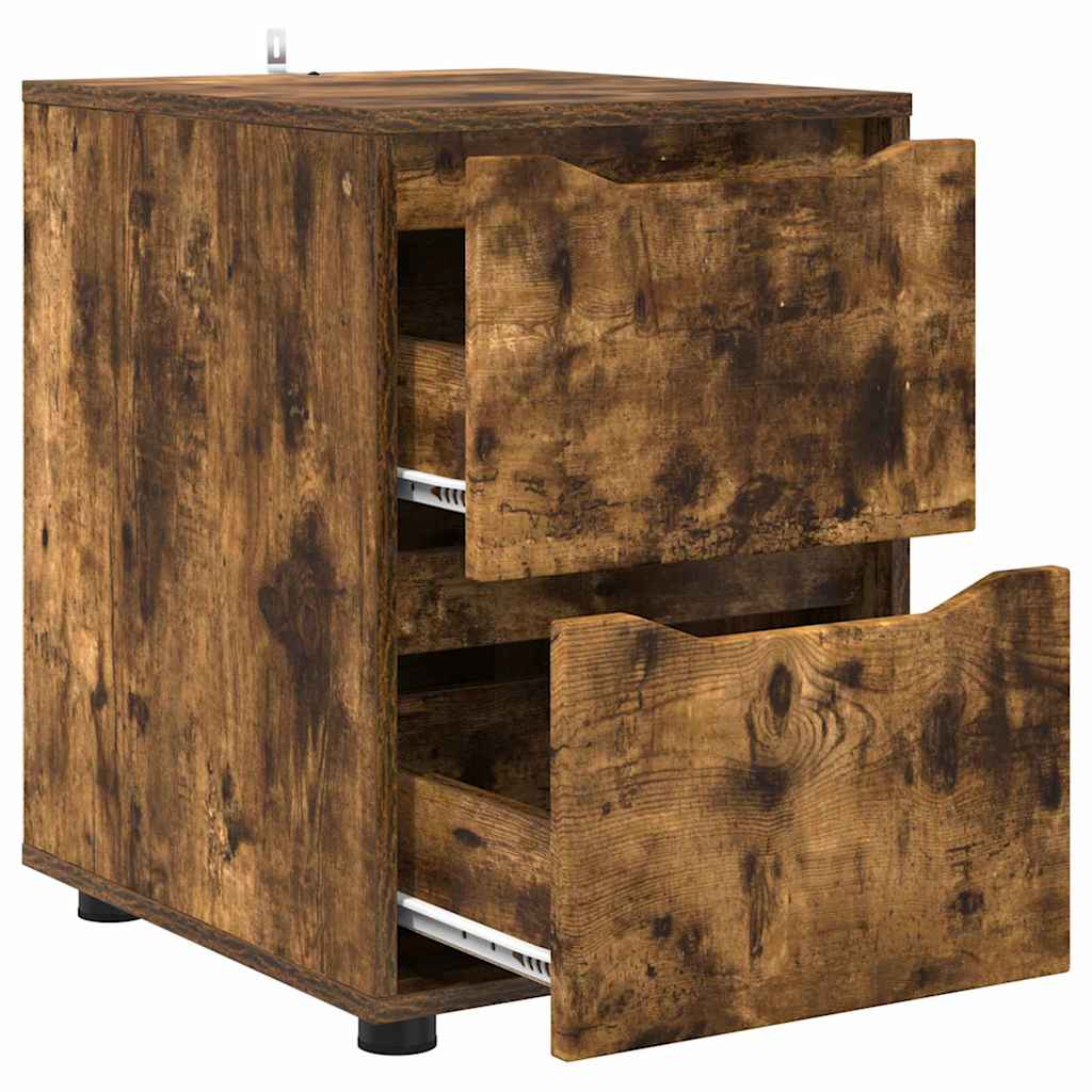 Opbevaringsskab Røget eg 40 x 48 x 57 cm Konstrueret træ