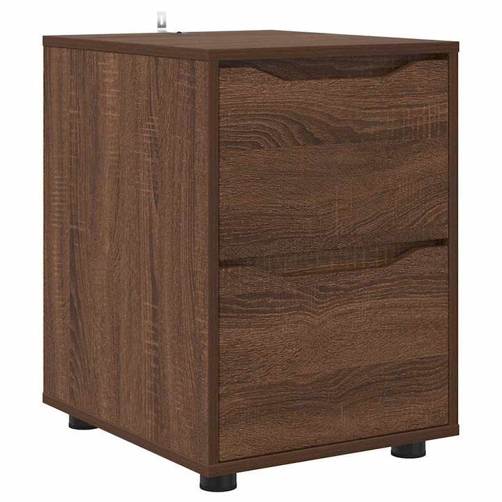 Opbevaringsskab Brun eg 40 x 48 x 57 cm Konstrueret træ