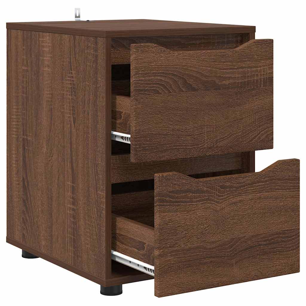 Opbevaringsskab Brun eg 40 x 48 x 57 cm Konstrueret træ