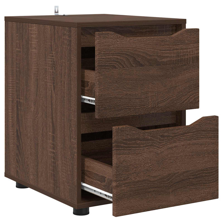 Opbevaringsskab Brun eg 40 x 48 x 57 cm Konstrueret træ