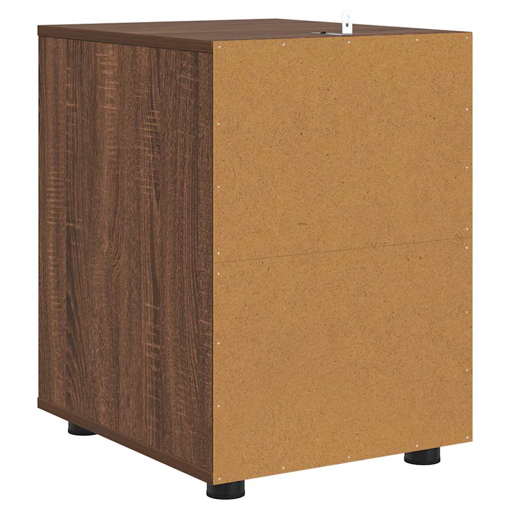 Opbevaringsskab Brun eg 40 x 48 x 57 cm Konstrueret træ