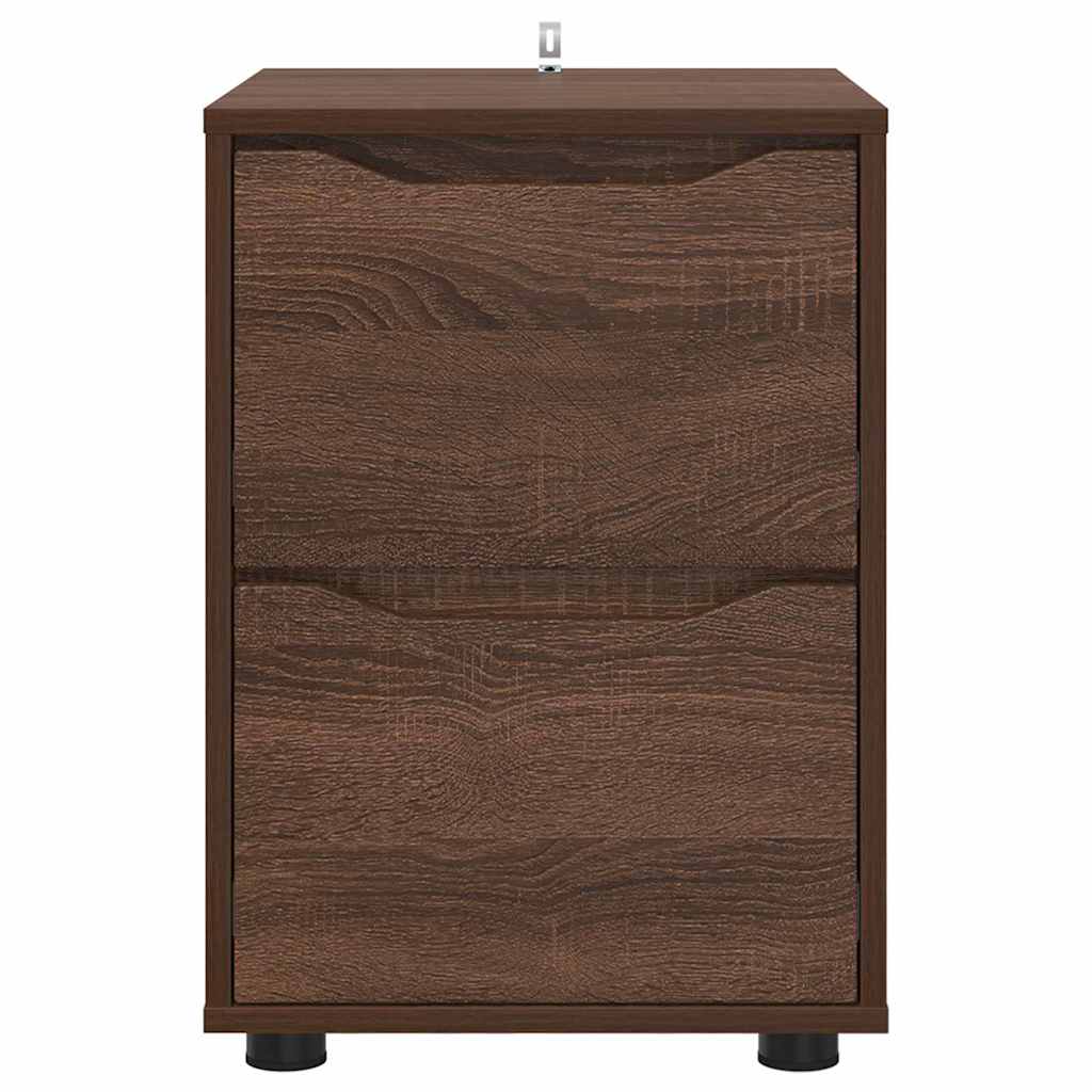 Opbevaringsskab Brun eg 40 x 48 x 57 cm Konstrueret træ