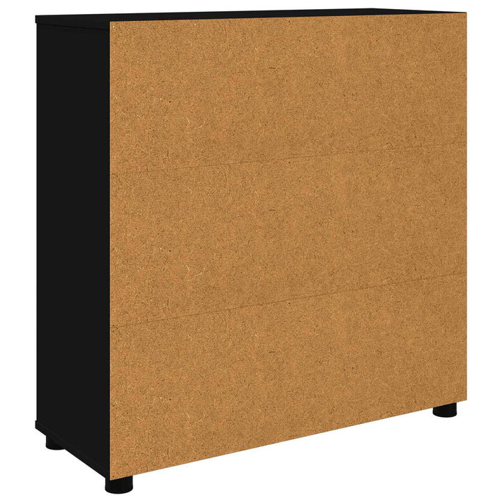 Opbevaringsskab Sort 80 x 31 x 81 cm Konstrueret træ