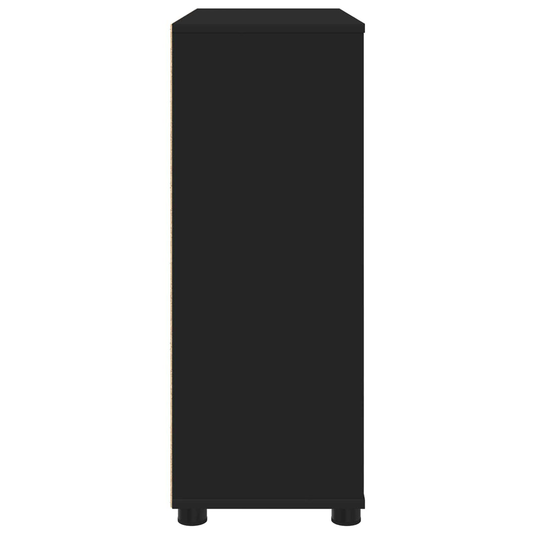 Opbevaringsskab Sort 80 x 31 x 81 cm Konstrueret træ
