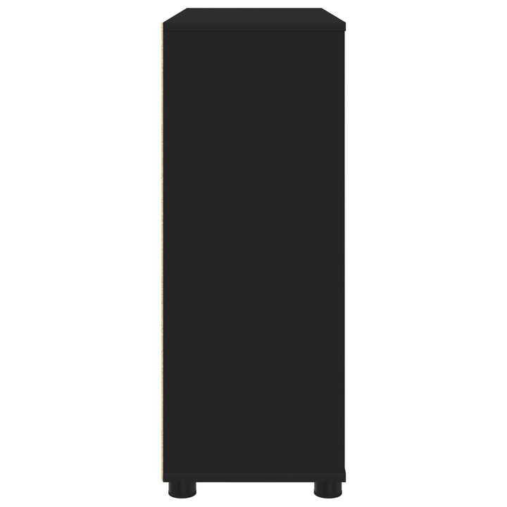 Opbevaringsskab Sort 80 x 31 x 81 cm Konstrueret træ