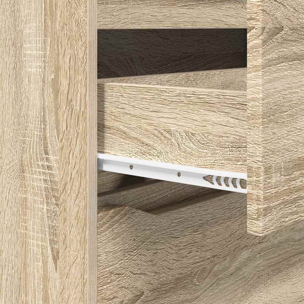 Opbevaringsskab Sonoma eg 80 x 31 x 81 cm Konstrueret træ