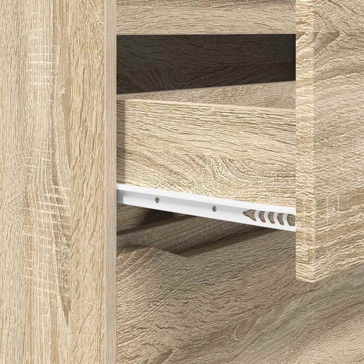 Opbevaringsskab Sonoma eg 80 x 31 x 81 cm Konstrueret træ