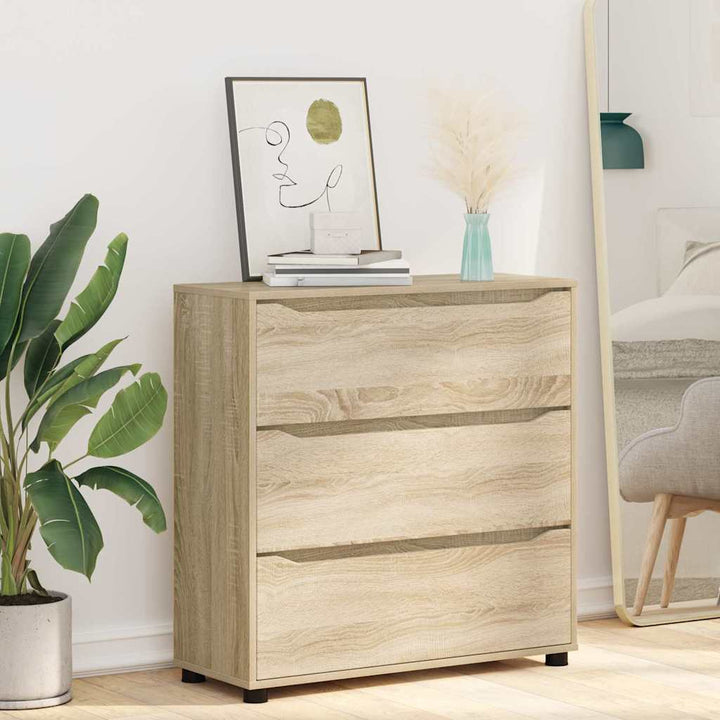 Opbevaringsskab Sonoma eg 80 x 31 x 81 cm Konstrueret træ