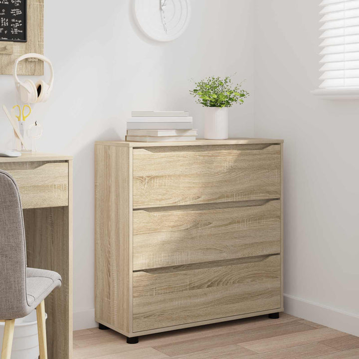 Opbevaringsskab Sonoma eg 80 x 31 x 81 cm Konstrueret træ