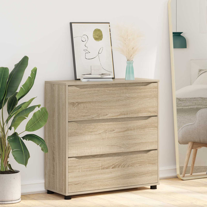 Opbevaringsskab Sonoma eg 80 x 31 x 81 cm Konstrueret træ