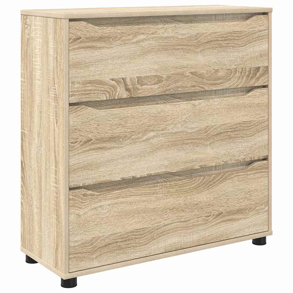Opbevaringsskab Sonoma eg 80 x 31 x 81 cm Konstrueret træ