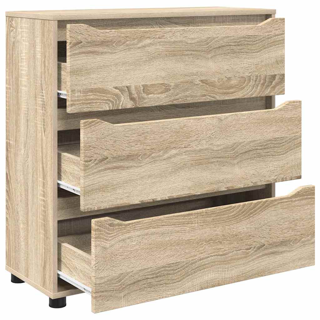Opbevaringsskab Sonoma eg 80 x 31 x 81 cm Konstrueret træ