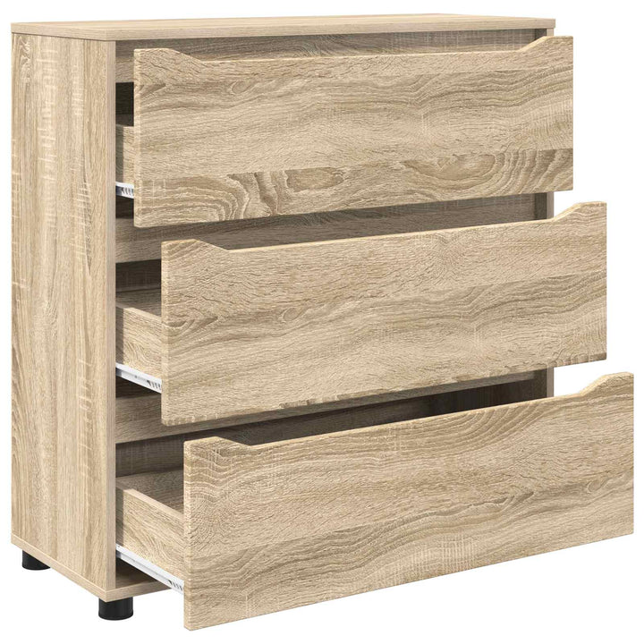 Opbevaringsskab Sonoma eg 80 x 31 x 81 cm Konstrueret træ