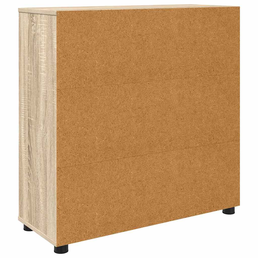Opbevaringsskab Sonoma eg 80 x 31 x 81 cm Konstrueret træ