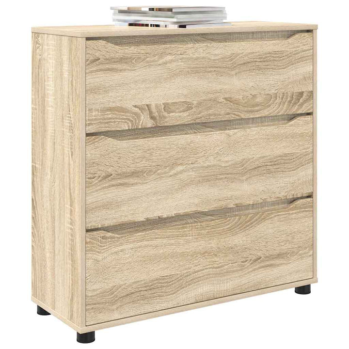 Opbevaringsskab Sonoma eg 80 x 31 x 81 cm Konstrueret træ
