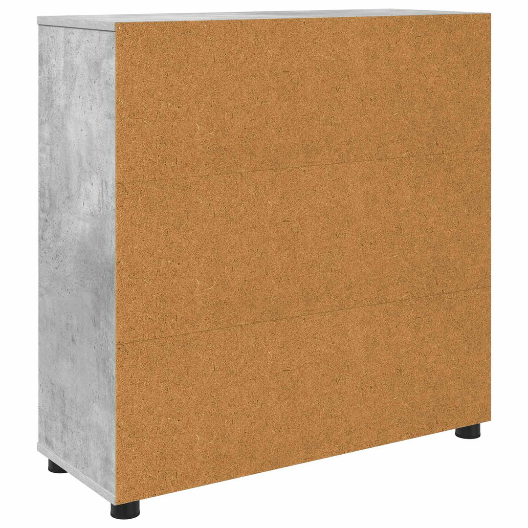 Opbevaringsskab Beton Grå 80 x 31 x 81 cm Konstrueret træ