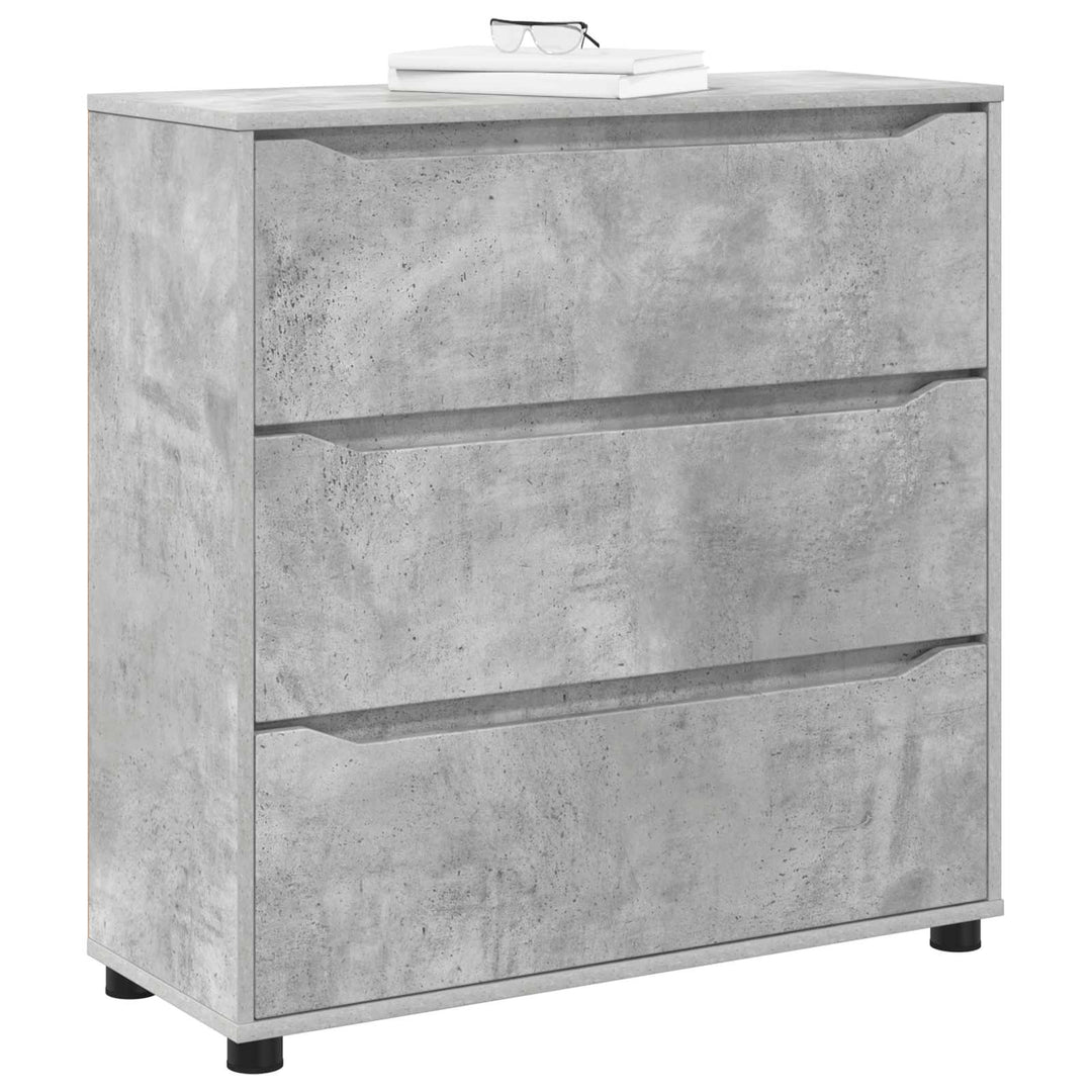 Opbevaringsskab Beton Grå 80 x 31 x 81 cm Konstrueret træ