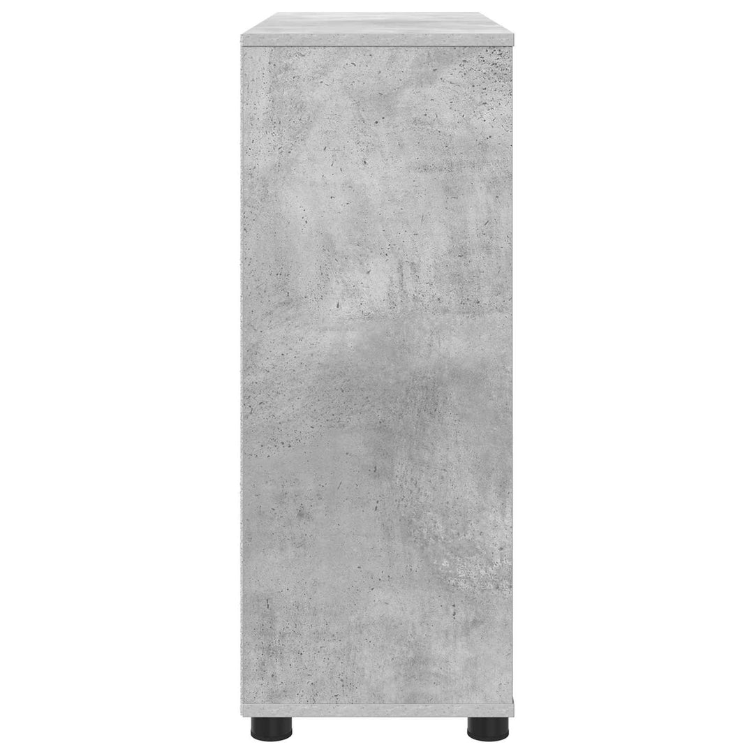 Opbevaringsskab Beton Grå 80 x 31 x 81 cm Konstrueret træ