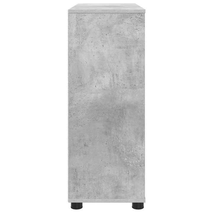 Opbevaringsskab 80 x 31 x 81 cm Konstrueret træ Beton Grå