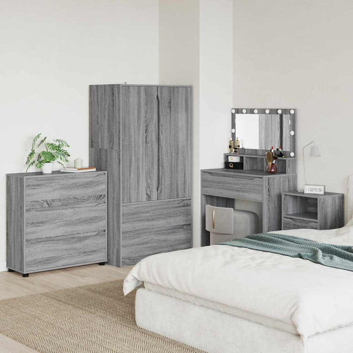 Opbevaringsskab Grå Sonoma 80 x 31 x 81 cm Konstrueret træ