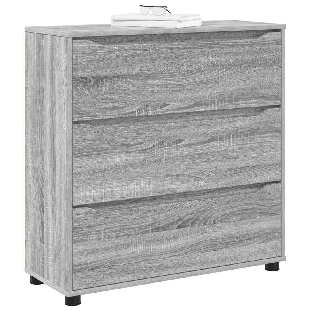Opbevaringsskab 80 x 31 x 81 cm Konstrueret træ Grå Sonoma