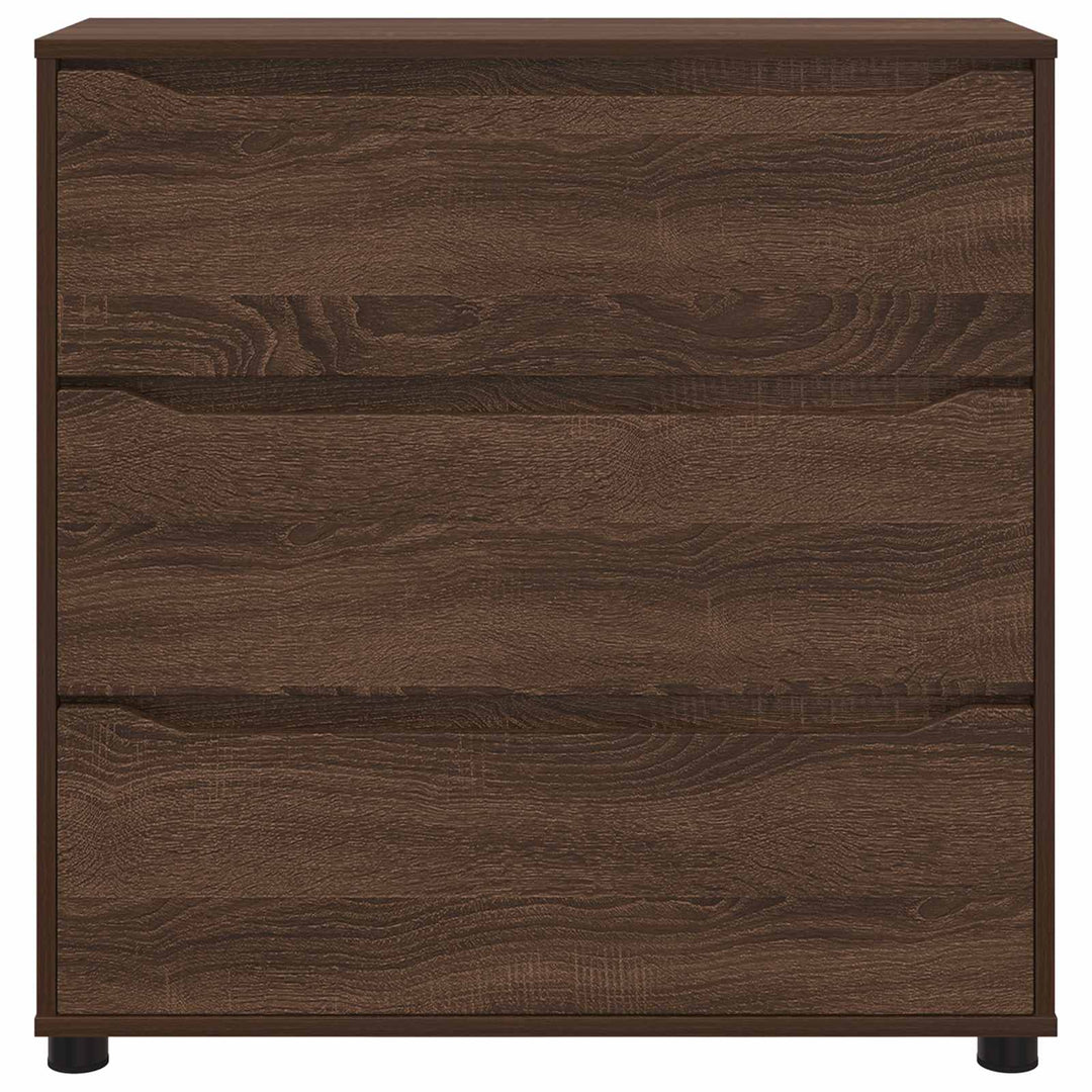 Opbevaringsskab 80 x 31 x 81 cm Konstrueret træ Brun eg