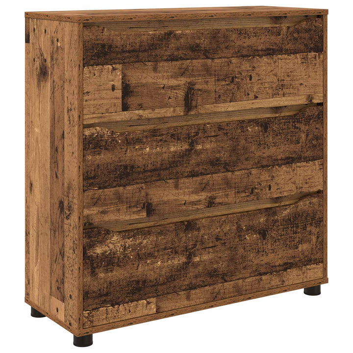 Opbevaringsskab 80 x 31 x 81 cm Konstrueret træ Gammelt træ