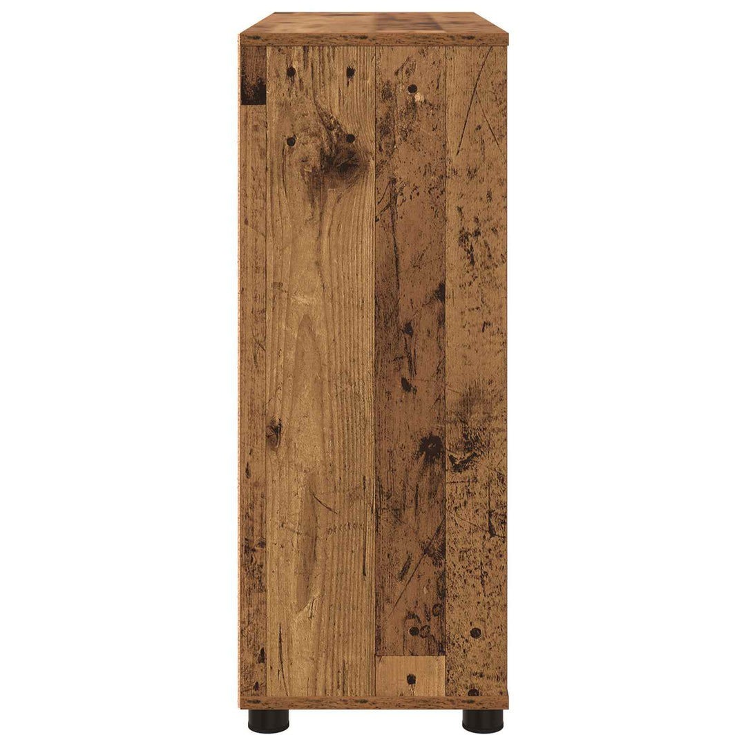 Opbevaringsskab 80 x 31 x 81 cm Konstrueret træ Gammelt træ