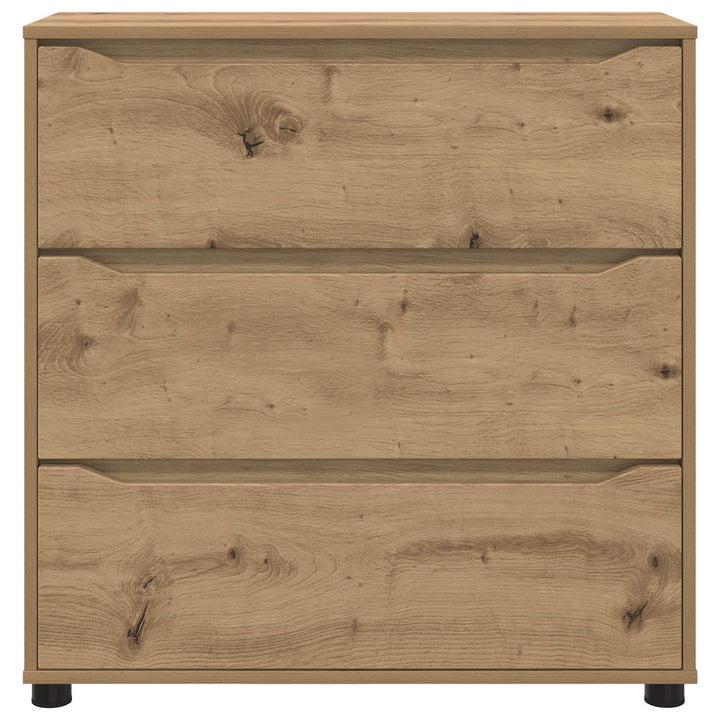 Opbevaringsskab 80 x 31 x 81 cm Konstrueret træ Artisan Egetræ