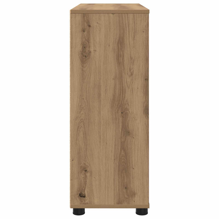 Opbevaringsskab 80 x 31 x 81 cm Konstrueret træ Artisan Egetræ