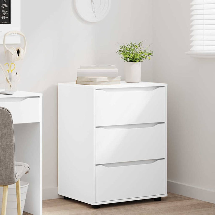 Opbevaringsskab Hvid 60 x 48 x 81 cm Konstrueret træ