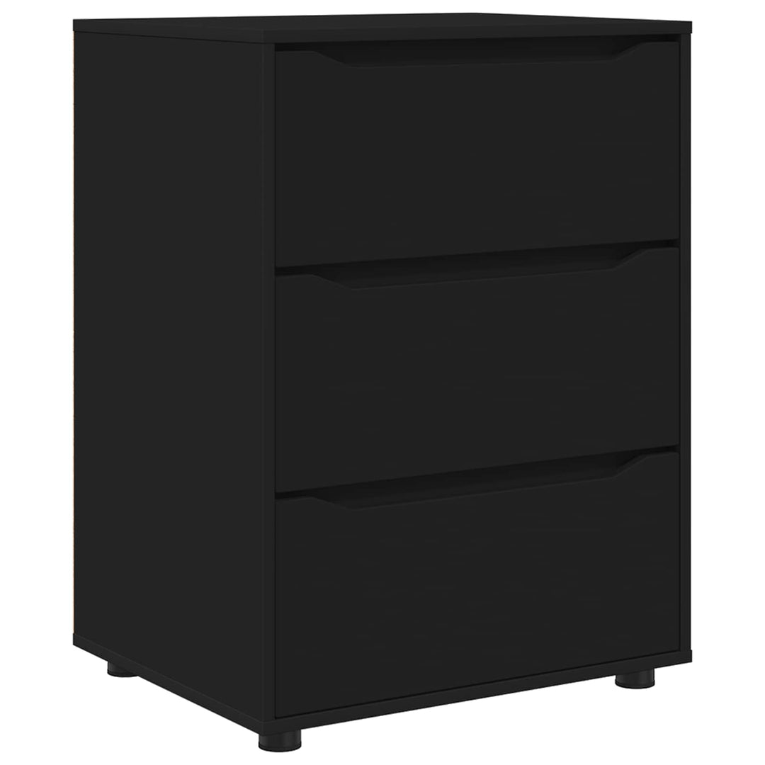 Opbevaringsskab Sort 60 x 48 x 81 cm Konstrueret træ