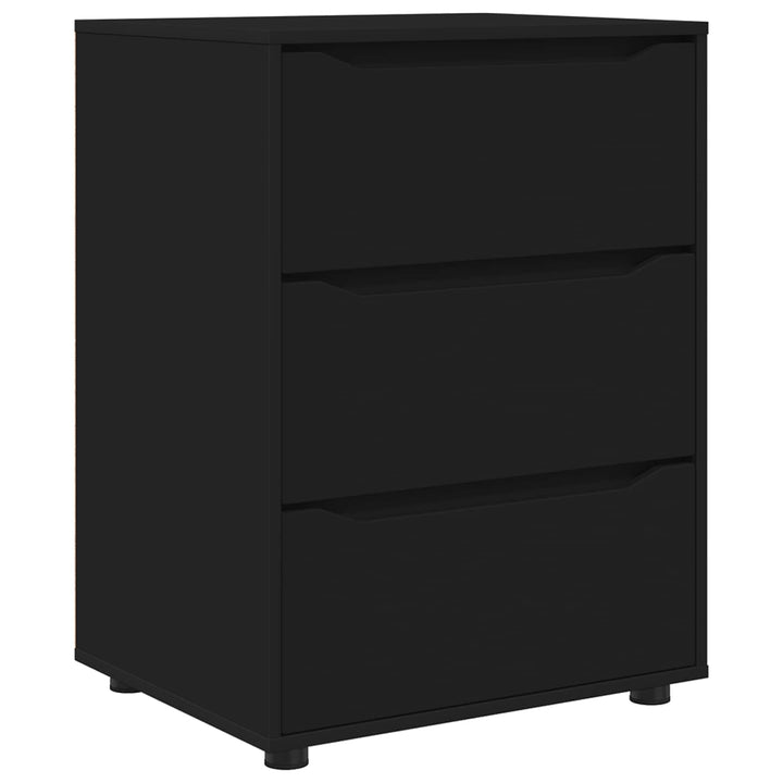 Opbevaringsskab Sort 60 x 48 x 81 cm Konstrueret træ