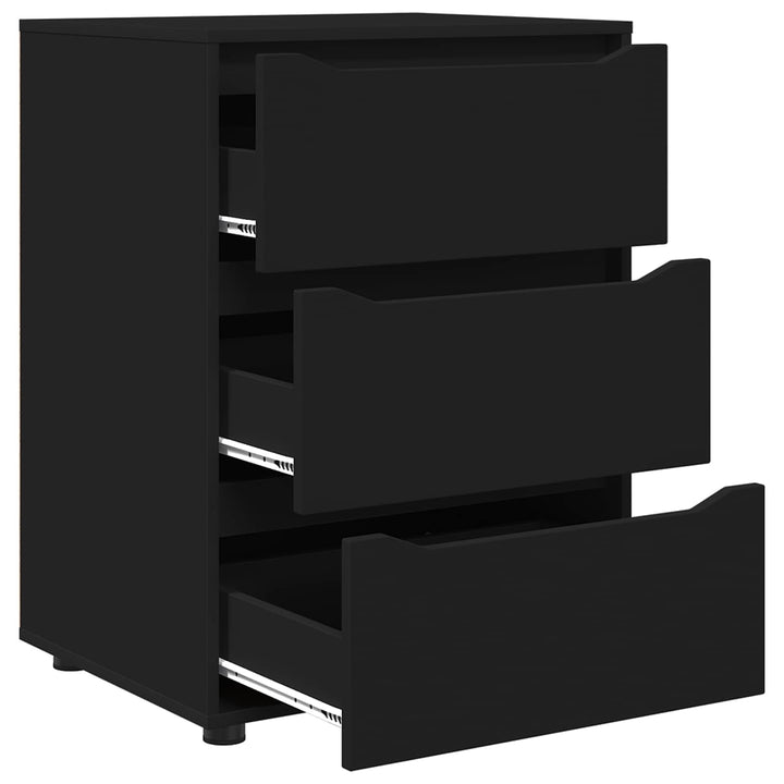 Opbevaringsskab Sort 60 x 48 x 81 cm Konstrueret træ