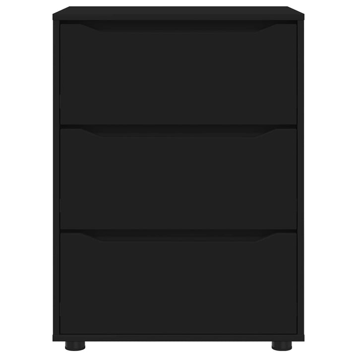 Opbevaringsskab Sort 60 x 48 x 81 cm Konstrueret træ